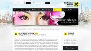 Raiffeisen Reisen Webdesign